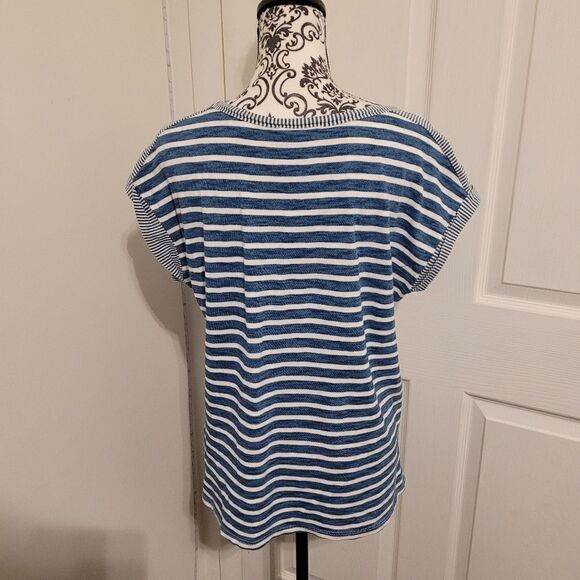 Jane and Delancey striped blue shirt - Picture 3 of 7